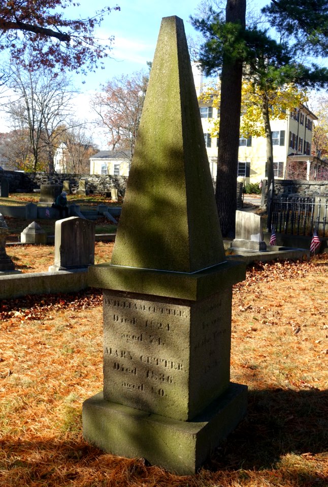 William Cutter, 1824 - Old Burying Ground - Arlington, MA - DSC03065