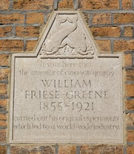 William Friese-Greene Plaque at Middle Street, Brighton (July 2020)