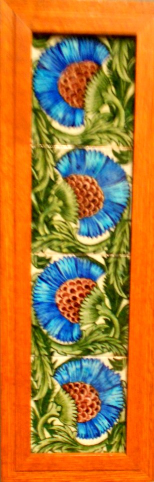 William Frend De Morgan 4 tiles DAM