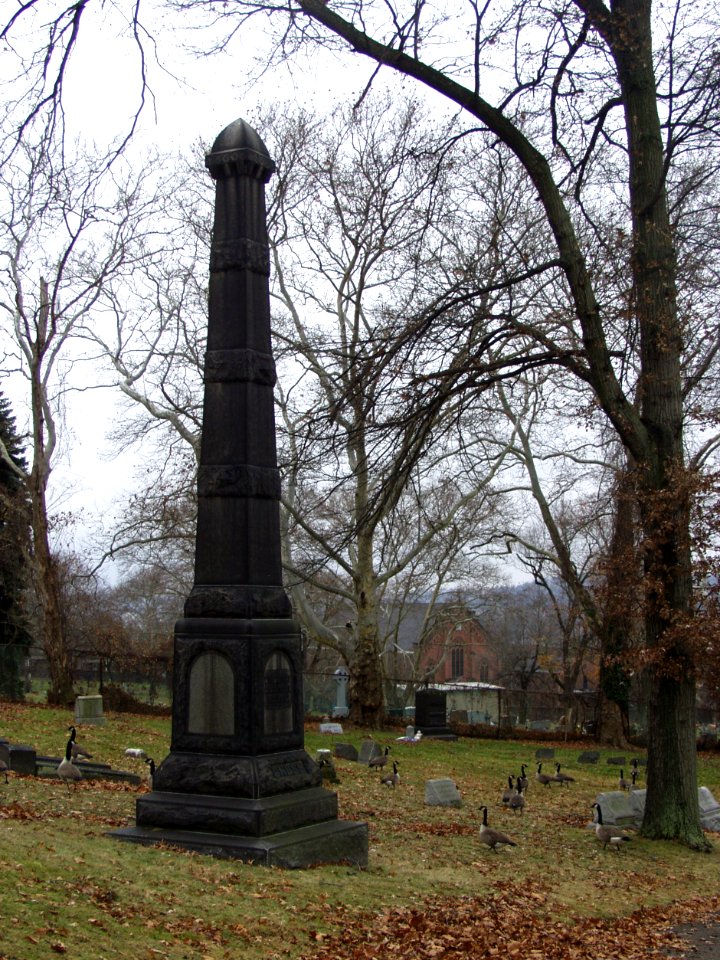 William Ghess monument, Allegheny Cemetery, 01