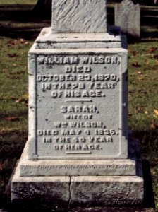 Wilson (William and Sarah), Bethel Cemetery, 2015-10-15, 02
