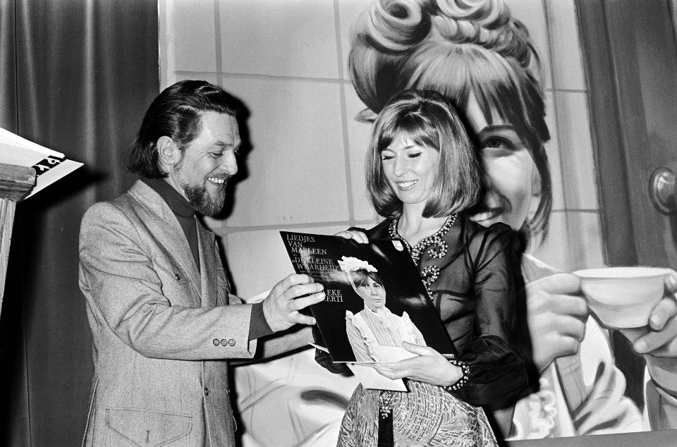 Wim Ibo (l) en Willeke Alberti, Bestanddeelnr 924-4248