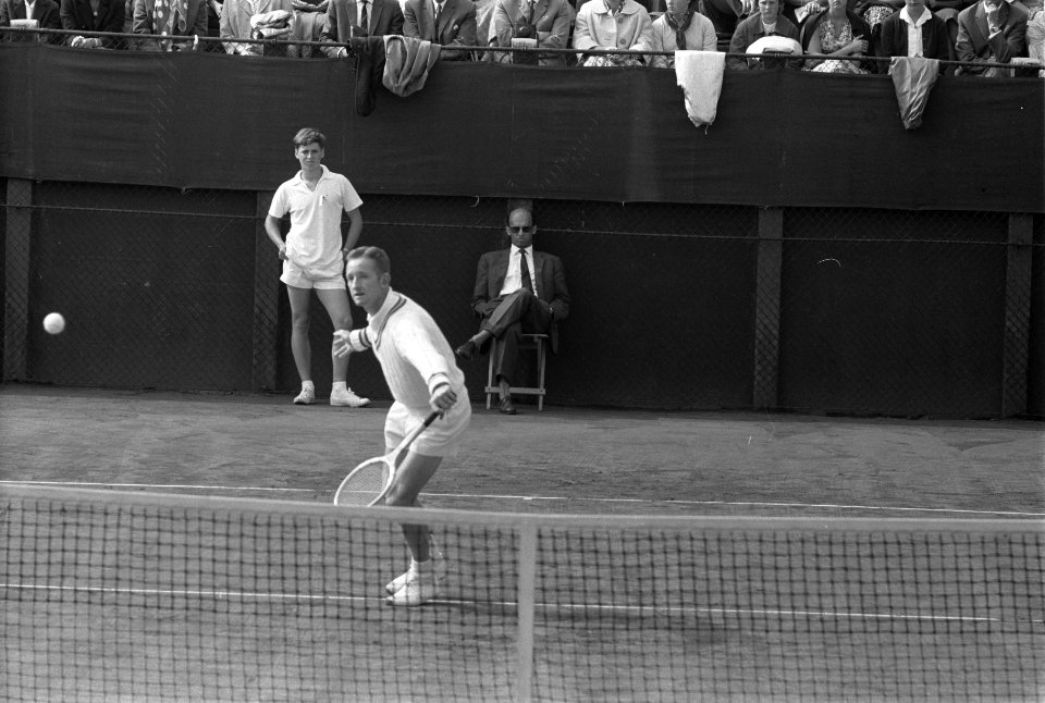 Wimbledonspelers spelen op Mets-banen in Scheveningen, Bestanddeelnr 912-7138