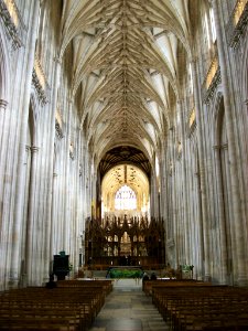Winchester Cathedral, nave looking east photo