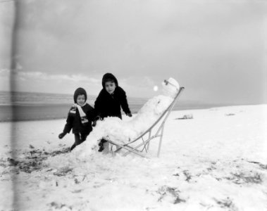 Winter langs het strand, Bestanddeelnr 909-2723