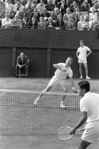 Wimbledonspelers spelen op Mets-banen in Scheveningen, Bestanddeelnr 912-7134