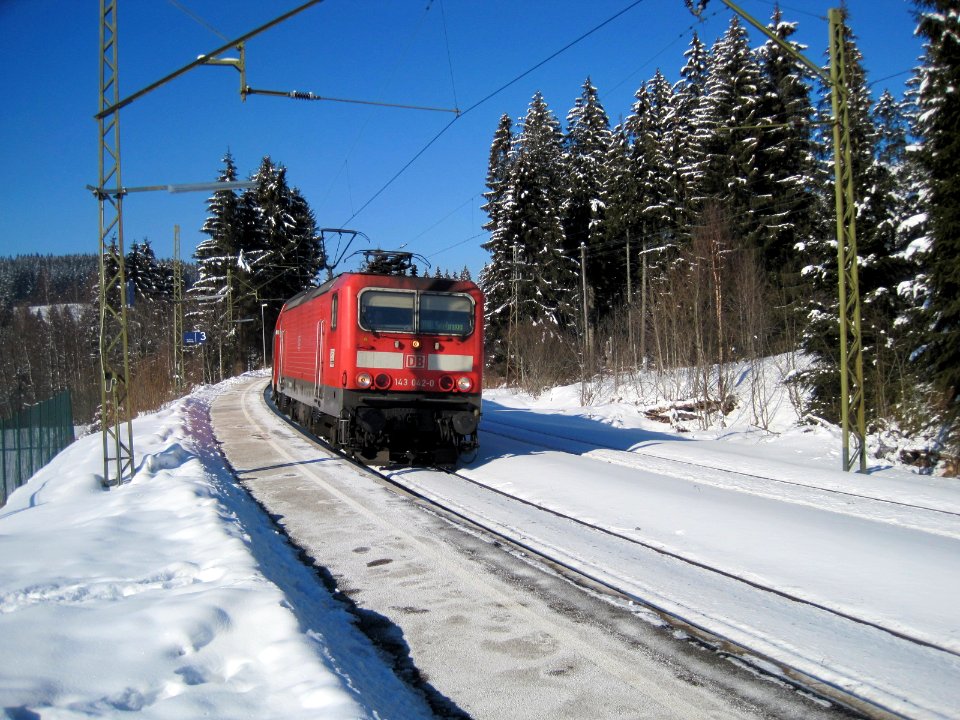 Winter im Bahnhof Aha