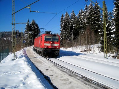 Winter im Bahnhof Aha