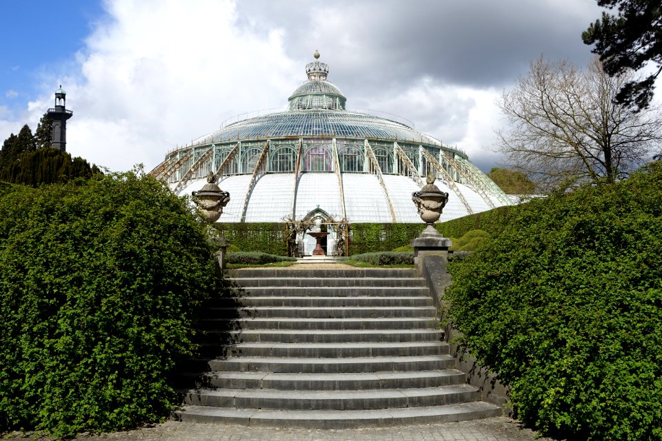 Winter Garden with steps - Royal Castle of Laeken - Brussels, Belgium - DSC07073