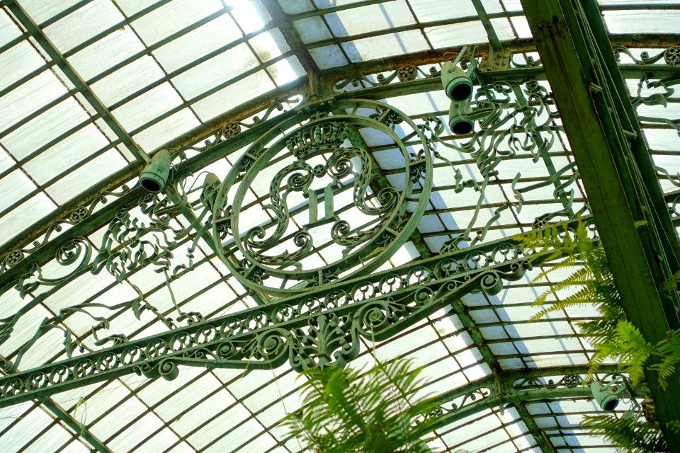 Winter Garden interior detail - Laeken Royal Greenhouses - Royal Castle of Laeken - Brussels, Belgium - DSC07532