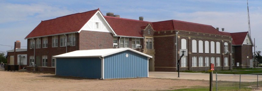 Winona (Kansas) Consolidated School from SW 1