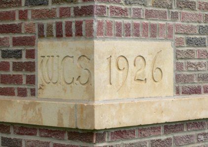 Winona (Kansas) Consolidated School cornerstone 1
