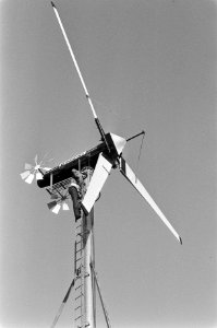 Windmolen voor RAI in Amsterdam geplaatst als trekpleister voor de Landbouw RAI , Bestanddeelnr 931-9070