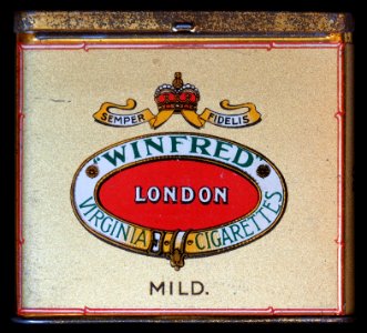Winfred cigarettes tin, front