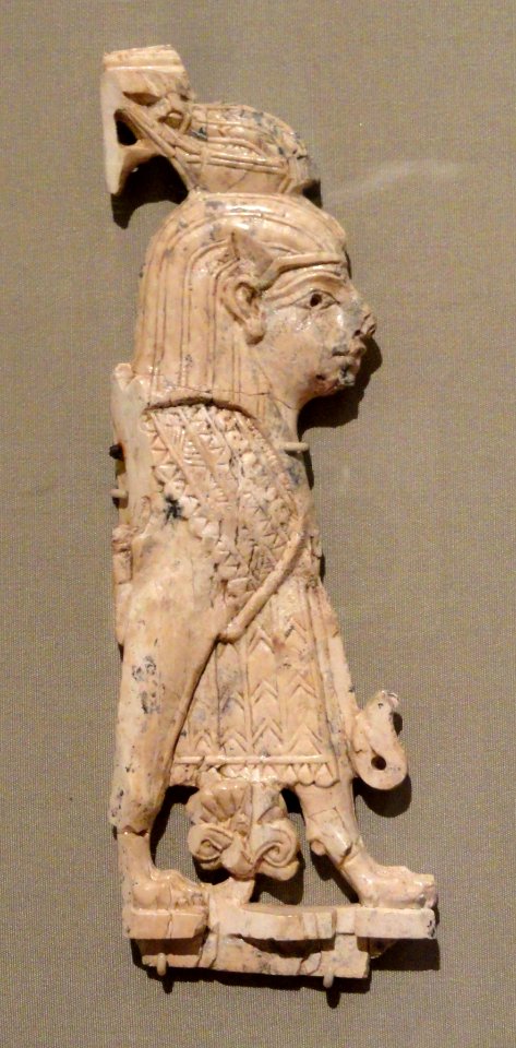 Winged Sphinx, Phoenician, Iraq, Nimrud, ivory - Cleveland Museum of Art - DSC08104