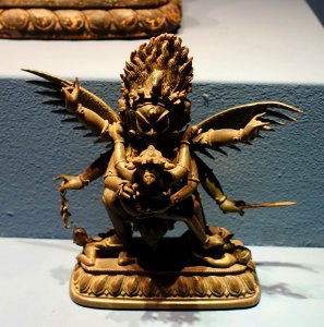 Winged Krodha-Hayagriva, eastern Tibet in Sino-Tibetan style, 18th-19th century AD, bronze - Linden-Museum - Stuttgart, Germany - DSC03707
