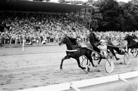 Winnaar de Zweed Berndt Lindstedt met Pershing (5) en tweede de Fransman Leopold, Bestanddeelnr 930-3303