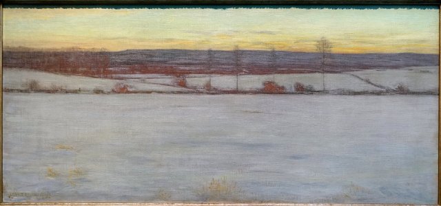 Winter by Dwight William Tryon, 1893, oil on canvas - Freer Gallery of Art - DSC04862