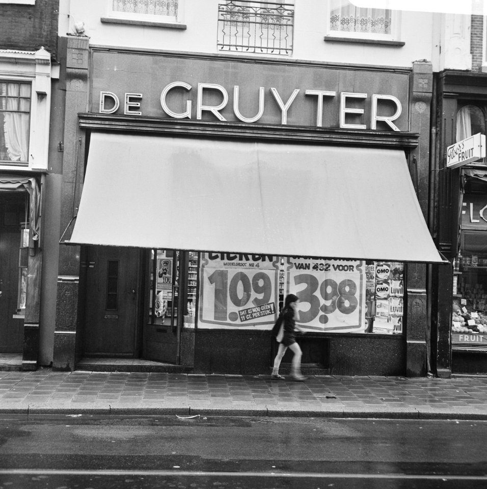 Winkel van De Gruyter , Utrechtsestraat, Amsterdam, exterieur, Bestanddeelnr 923-8913