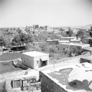 Winkel en straat in Ramallah vanaf een dak gezien, Bestanddeelnr 255-5553
