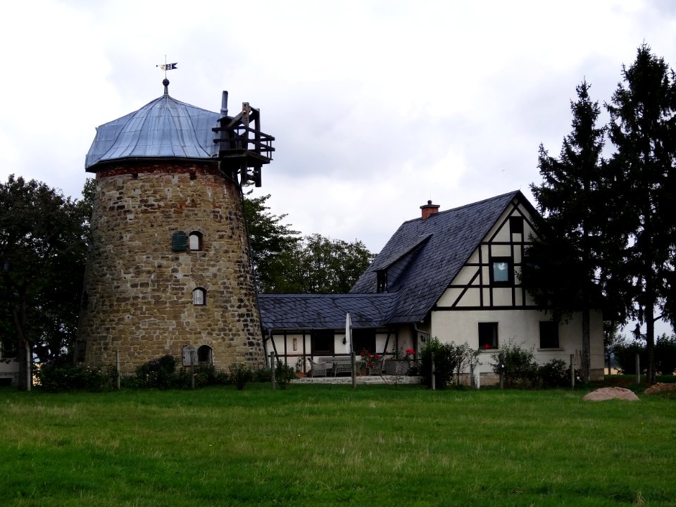 Windmühle in Hopfgarten, Thüringen 3