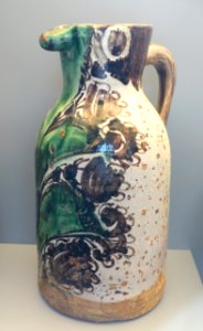 Wine jub with stork's beak, Teruel, Spain, 15th century AD, ceramic - Museo Nacional de Artes Decorativas - Madrid, Spain - DSC08216