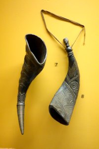 Wine cups, buffalo horn - Kuba - Royal Museum for Central Africa - DSC05932