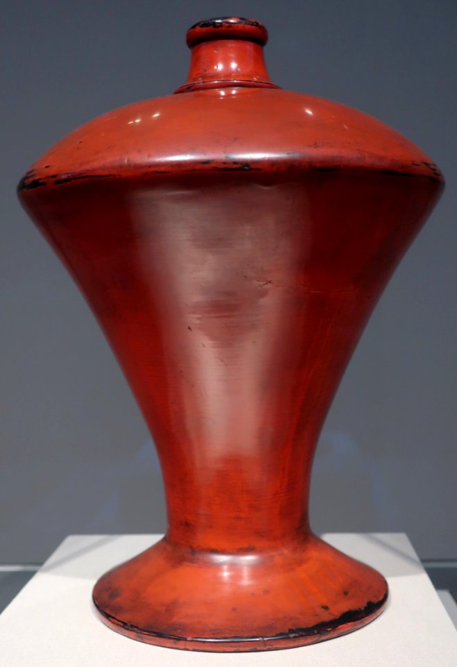 Wine Flask, Momoyama period, lacquerware, Kimbell Art Museum 