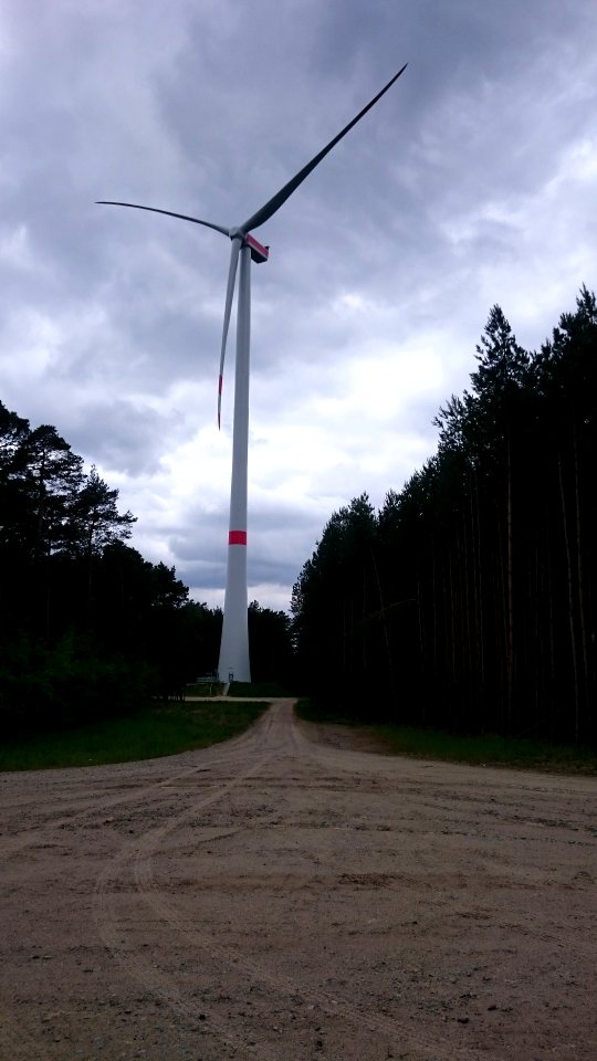 Windkraftanlage im Windpark Uckley Nord