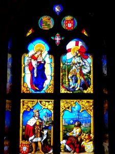 Window within the Palace of Pena, Sintra, Portugal
