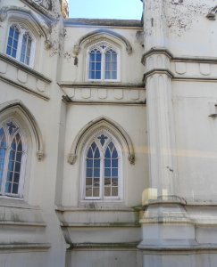 Windows at Gothic House, Western Road, Brighton (March 2013)