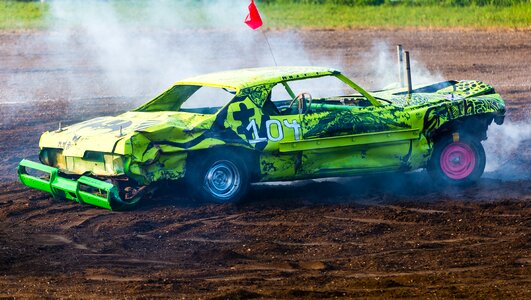 Automobile vehicle wreck