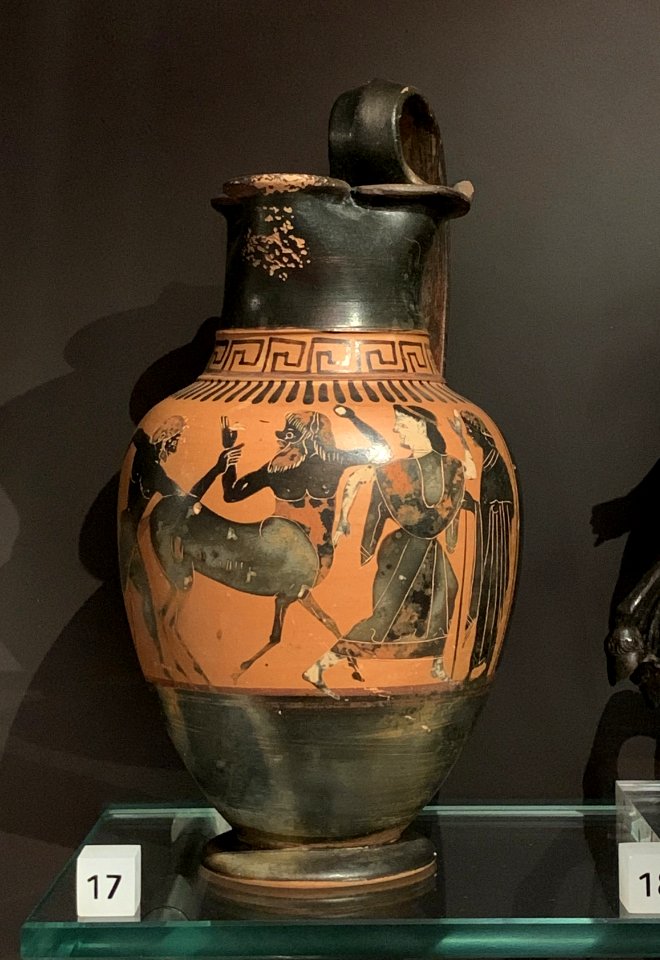 Wine jug (oinochoe), Greek Attic, Greece, 6th century BC, National Museum of Scotland