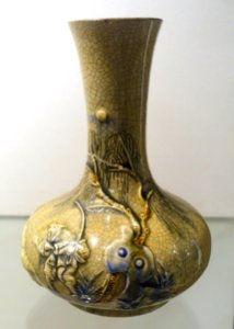 Wine vase, crackled glaze ceramic - Nguyen dynasty, 19th century AD - Vietnam National Museum of Fine Arts - Hanoi, Vietnam - DSC05323 photo