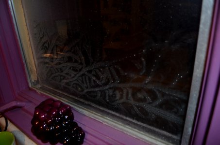 Window frost formation