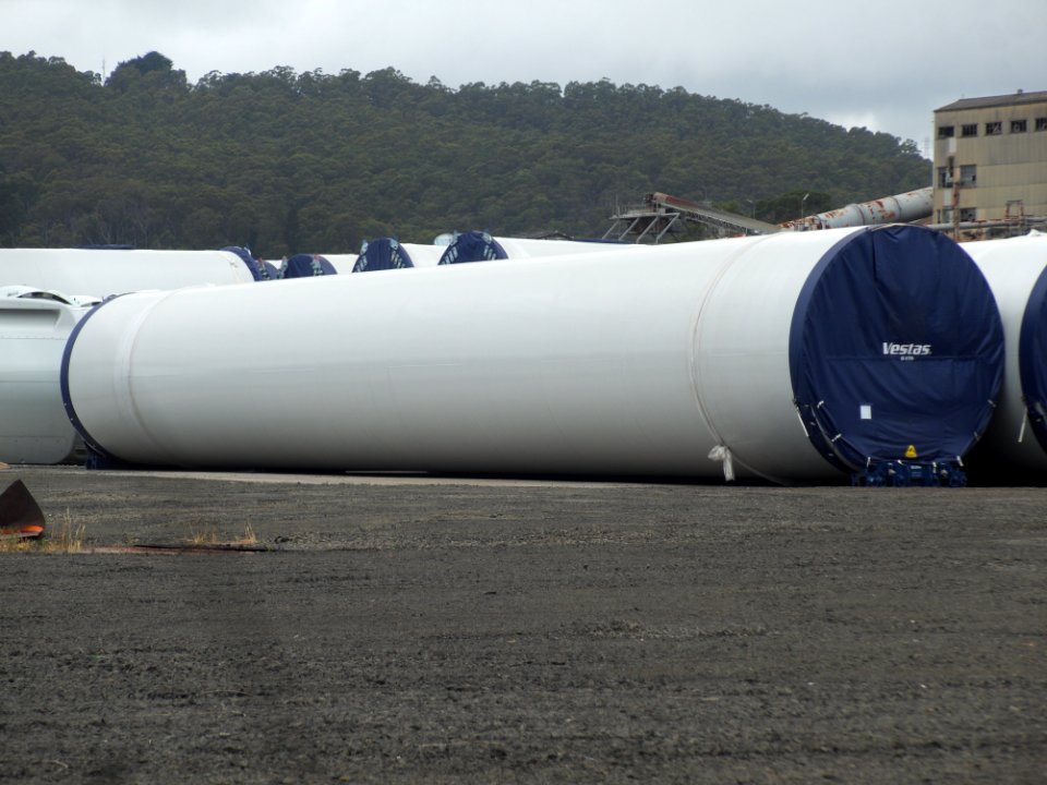 Wind turbine components, Burnie 20190310-003