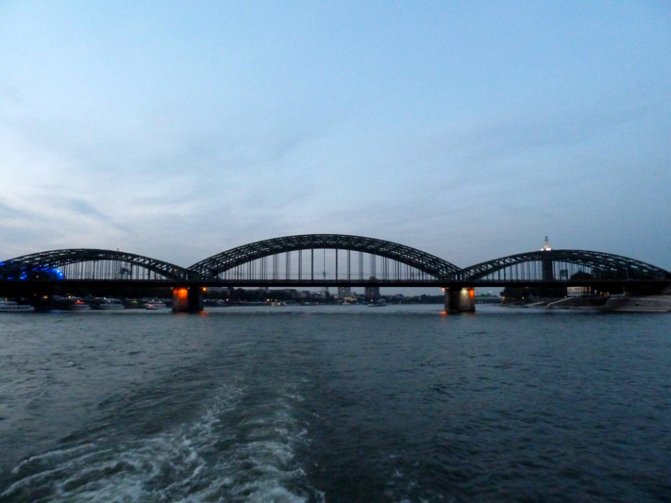 WikiCon 2014-Köln gesehen vom Rhein (6)