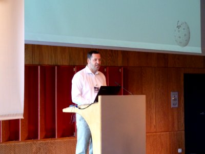 WikiCon 2014-Begrüß­ungs­ver­an­stal­tung für alle Teilnehmer im Festsaal (1)