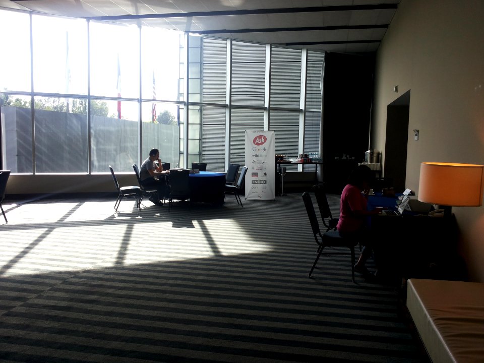 Wikimania 2015-Tuesday-Control room early in the morning