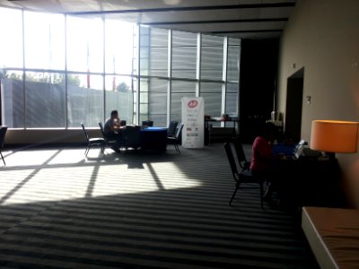 Wikimania 2015-Tuesday-Control room early in the morning