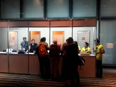 Wikimania 2015-Wednesday-Registration desk (1)
