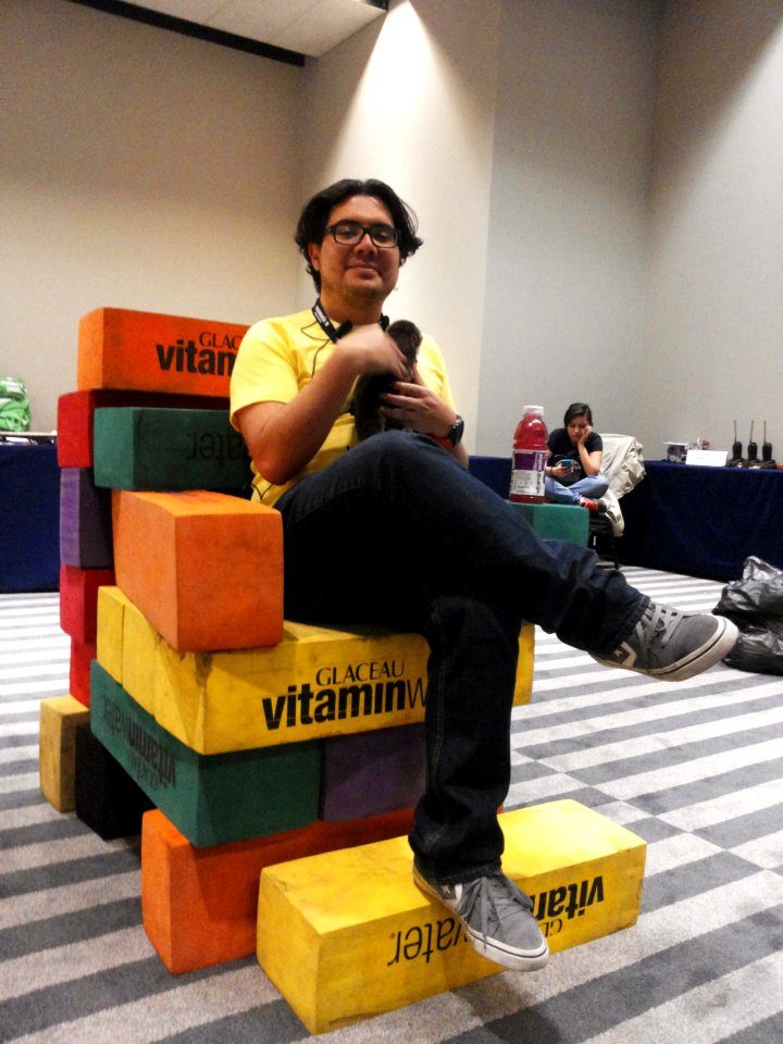 Wikimania 2015-Wednesday-Volunteers play Weasel-Jenga (42)