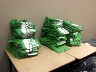 Wikimania 2015-Wednesday-Shirts for participants