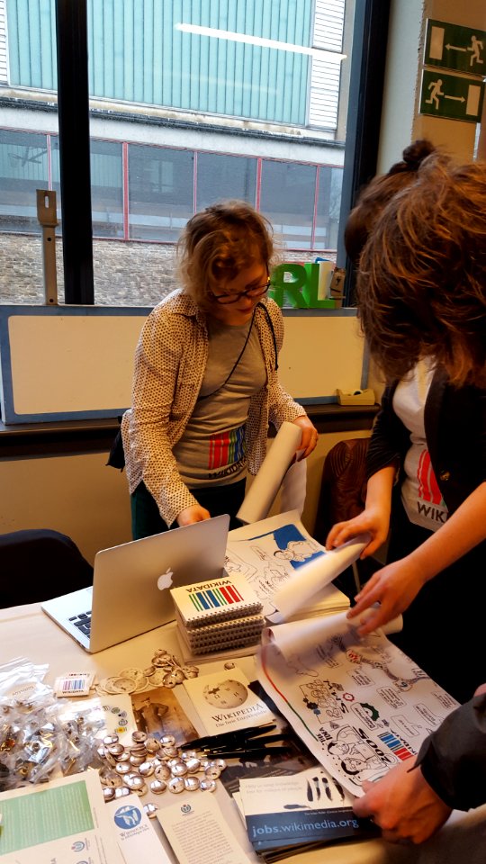 Wikimedia stand FOSDEM 2016 (1)