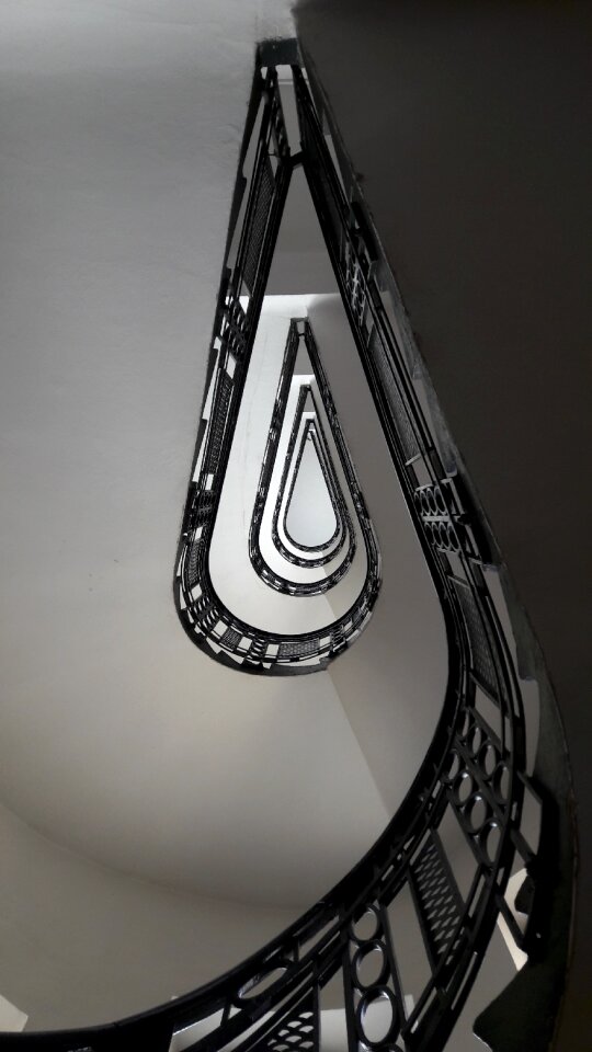 Spiral building historical staircase