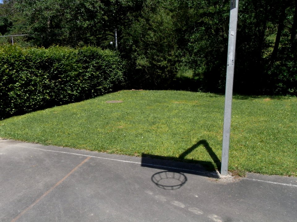 Wiesbach Zufluss Pfaffenthal Kanaldeckel Sportplatz R0015871
