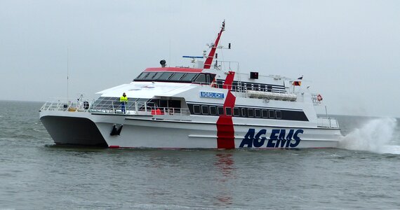 Planing hulls passenger transport ferry