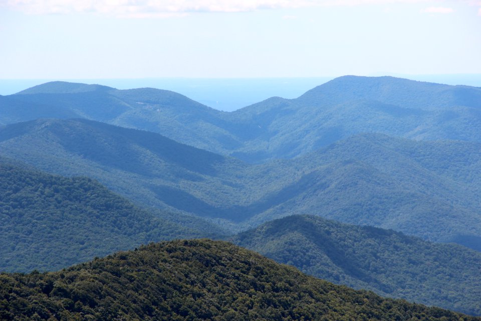 Wildcat Mountain and Cowrock Mountain viewed from Brasstown Bald