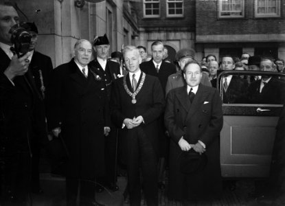 William Lyon Mackenzie King, minister-president van Canada, bij het Stadhuis te , Bestanddeelnr 902-4557 photo