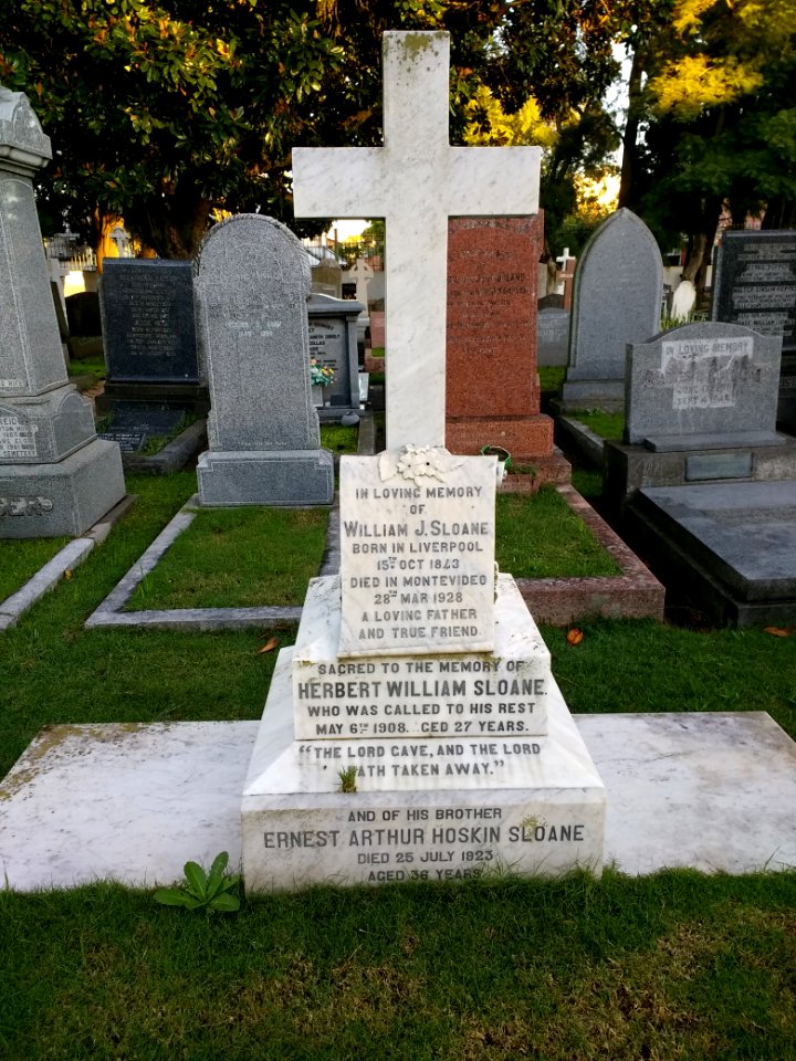 William J. Sloane - British Cemetery Montevideo